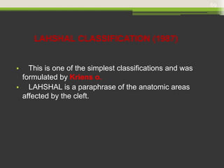 Lahsal Classification Examples Cleft lip palate | PPTX