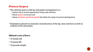 CLEFT LIP - basics classification and management | PPTX