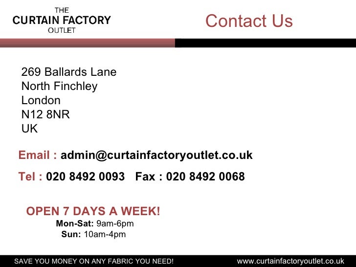 The Curtain Factory Outlet Designer Upholstery Fabrics Ready Made