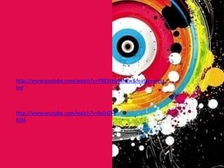 http://www.youtube.com/watch?v=PBEWHy6khZw&feature=rela
ted



http://www.youtube.com/watch?v=bclHZF5
Rj34
 