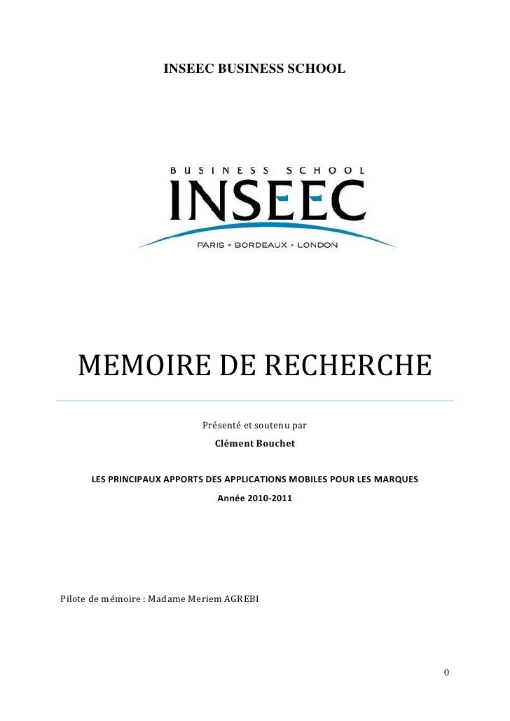 Exemple De Memoire Licence En Informatique Pdf