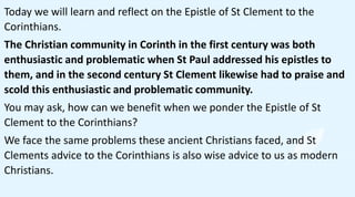 Clement of Rome, Epistle to Corinthians | PDF