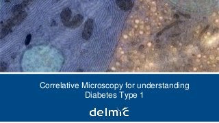 Integration without compromise 1
Correlative Microscopy for understanding
Diabetes Type 1
 