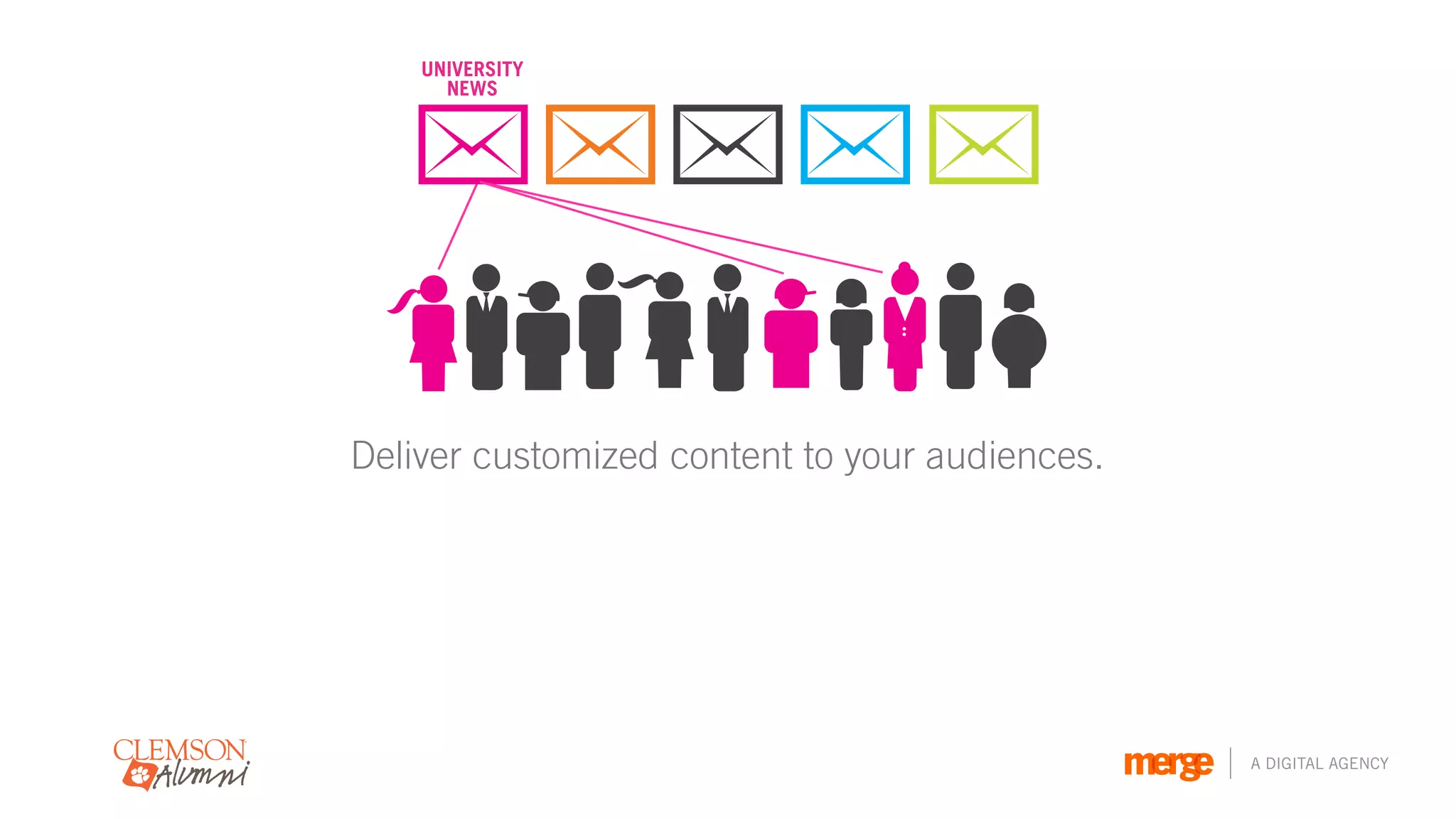 UNIVERSITY
      NEWS




Deliver customized content to your audiences.




                                                A DIGITAL AGENCY
 