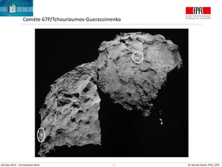 23 Dr Harold Clenet, EPSL, EPFL
Comète 67P/Tchourioumov-Guerassimenko
?
GIS Day 2014 – 19 novembre 2014
 
