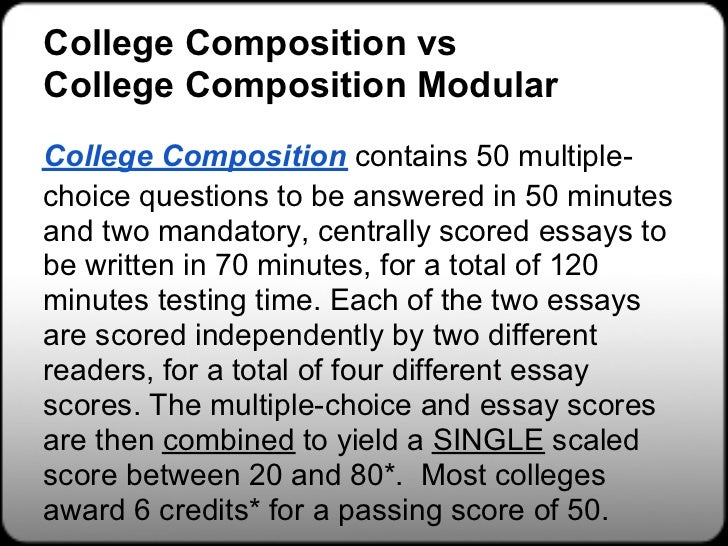 college composition modular with essay reddit