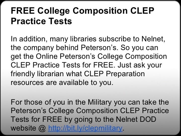 CLEP College Composition Practice Test (updated ) clep college composition essay