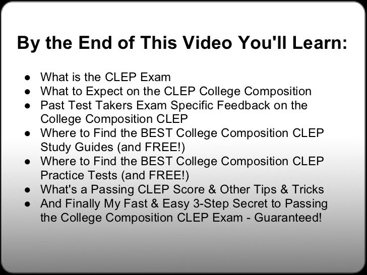 clep college composition essay