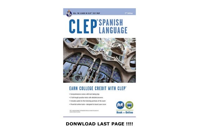 Clep(r) Spanish Language Book + Online (REA Test Preps) [FREE]
