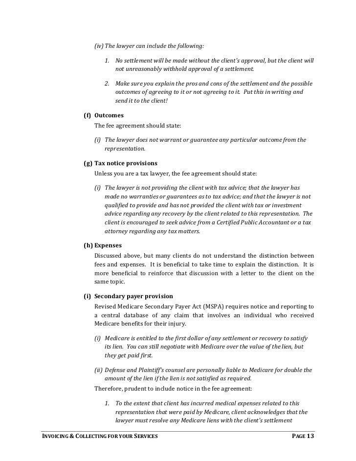 Invoicing And Collecting For Your Legal Services