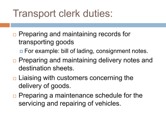 Operations, Despatch and Transport Services | PPTX | Logistics | Business