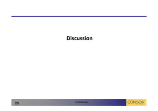 Discussion




        © CONSOR 2011
28
 