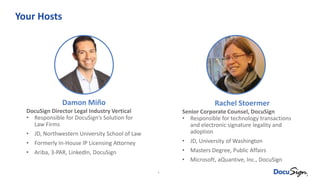 CLE Webinar: eSignature, an overview of legal validity and case law | PPTX