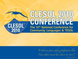CLESOL 2010 Holding Slide