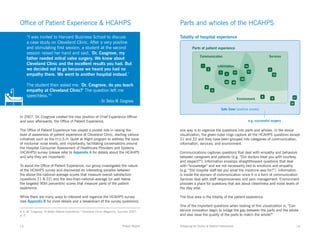 Office of Patient Experience & HCAHPS                                                        Parts and wholes of the HCAHP...