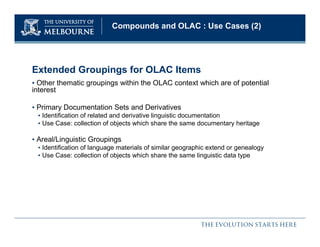 Object Reuse and Exchange (ORE) : Experience in the Open Language Archives Community