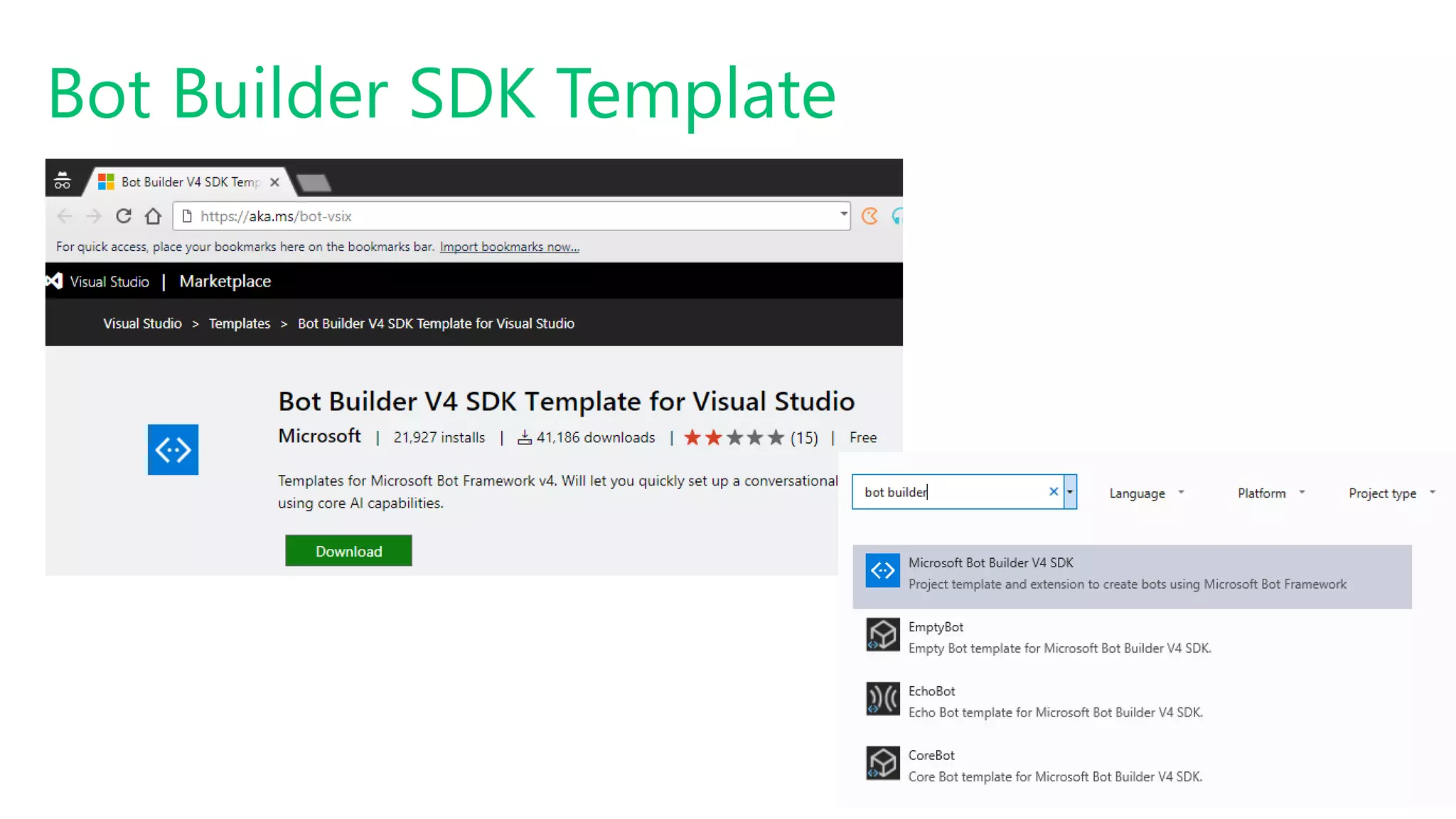Bot Builder SDK Template
 