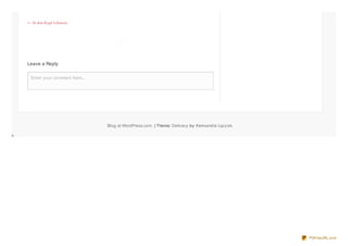 Leave a Reply
Blog at WordPress.com. | Theme: Delicacy by Aleksandra Łączek.
← In den Kopf schauen
Enter your comment here...Enter your comment here...
PDFmyURL.com
 