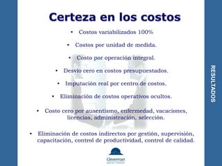 Area de MerchandisingContamos con tres modelos de ServicioEXCLUSIVO