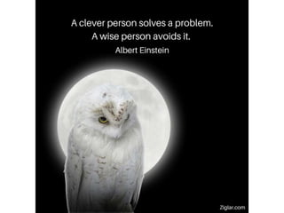 Clever person solves a problem