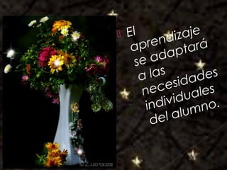 Galvany Bladimir Valdivia Tirado
galvanybvtvida@gmail.com
galvanybvtvida@yahoo.es
galvanybvtvida@hotmail.com
 El
aprendizaje
se adaptará
a las
necesidades
individuales
del alumno.
 