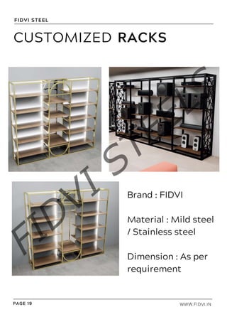 Logue Rack Clothing Display Racks Catlogue - Fidvi Steel | PDF