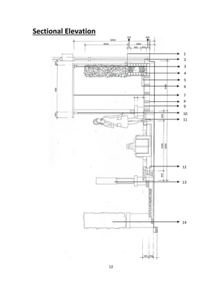 12
Sectional Elevation
450900
250 300
19003650
6950
400500350
8508504300
43006000
550 350
1
3
4
5
7
6
8
9
11
14
13
12
2
10
 