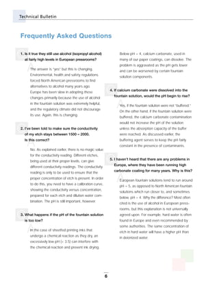 Carbonless Fountain Solutions/PH