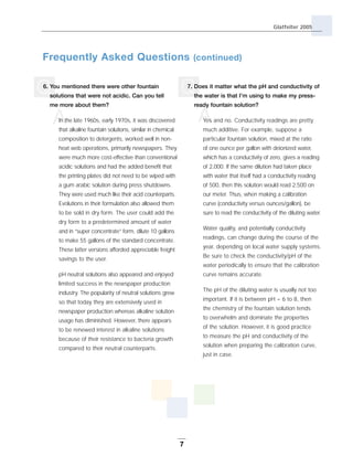 Carbonless Fountain Solutions/PH