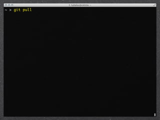 ~ > git pull
 