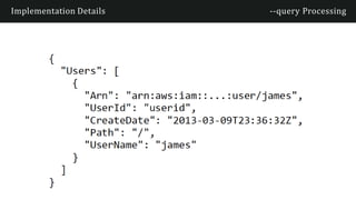 Implementation Details --query Processing
 
