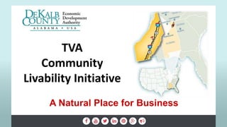 A Natural Place for Business
TVA
Community
Livability Initiative
 