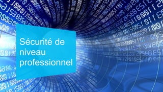Sécurité de
niveau
professionnel

 