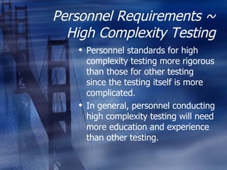 CLIA Compliance | PPT