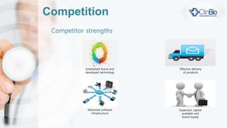 Financial Requirement
Use of Seed Funding $300k
• Development of 1st. Prototypes
• Engage core engineering resources
• Build core strategic relationships, and
• The development of our initial Medical IoT
sensor integration and real-time analytics
platform mockup.
 