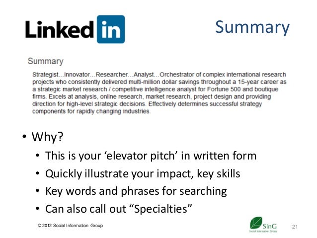 Short summary about yourself for resume picture