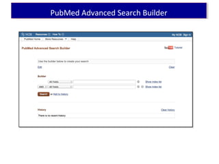 PubMed Advanced Search BuilderPubMed Advanced Search Builder
 