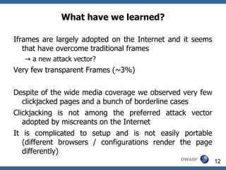 New Insights into Clickjacking | PDF