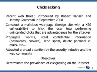New Insights into Clickjacking | PDF