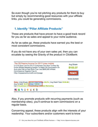 Clickbank Affiliate Marketing Guide free download