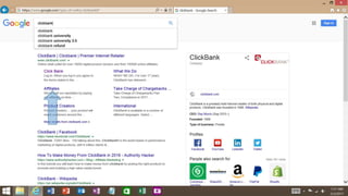 Clickbank manual | PPTX