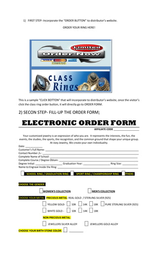 Click botton order now your class ring