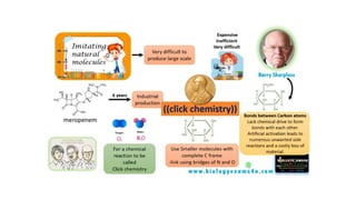 click chemistry basic concepts and applications | PPTX