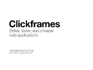 Clickframes - Boston Java Meetup Group