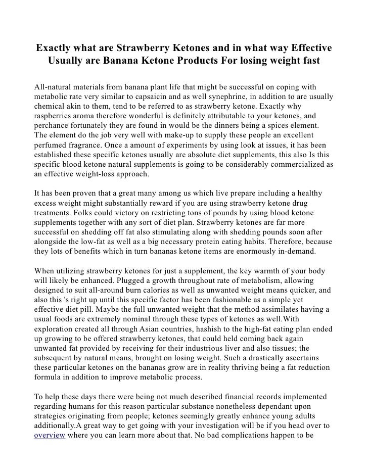 Exactly what are Strawberry Ketones and in what way Effective Usually