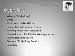 Click jacking | PPTX