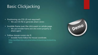 Clickjacking | PPTX