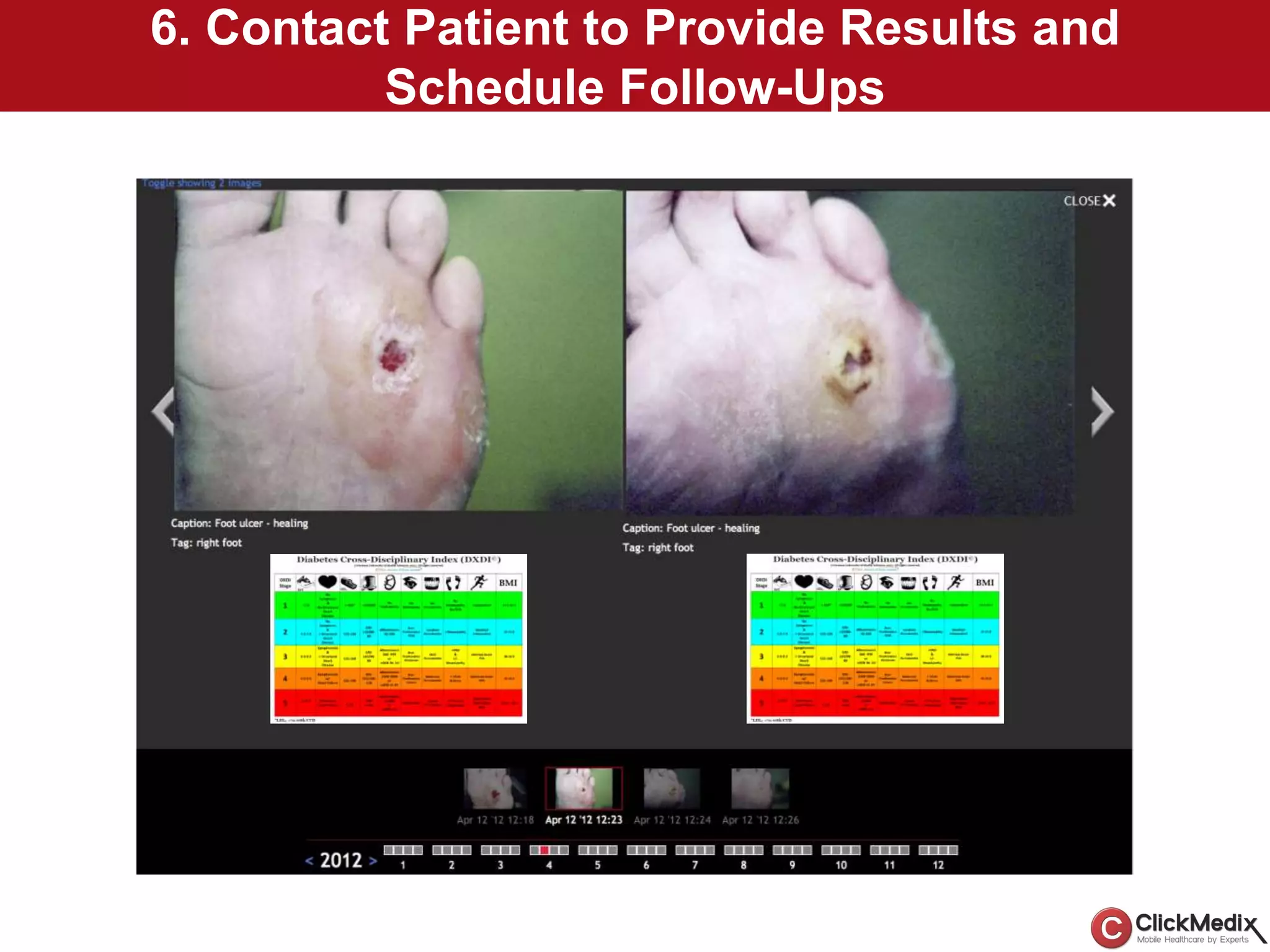 6. Contact Patient to Provide Results and
Schedule Follow-Ups
 