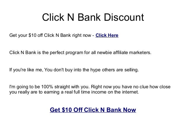 Click N Bank Discount