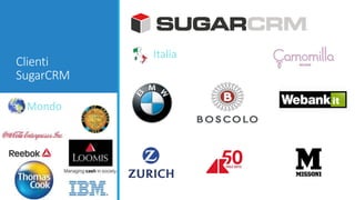 Clienti
SugarCRM
Italia
Mondo
 